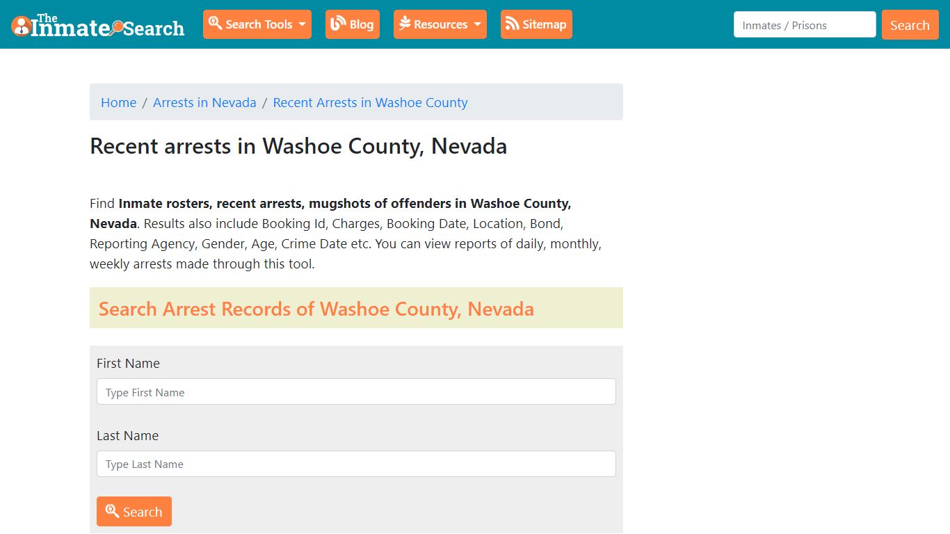 Recent arrests in Washoe County, Nevada | Mugshots ...